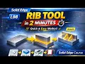 Solid Edge RIB Command Explained Step-by-Step Tutorial with Practical Example Solid Edge Course
