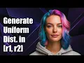 How to Generate Uniform Distribution in Range r1 r2 with PyTorch