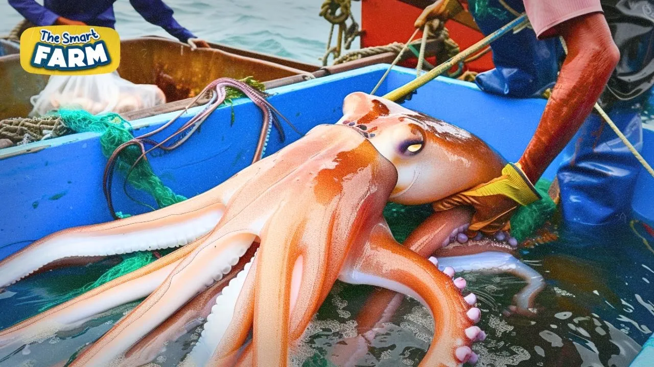 Outline Video GIANT SQUID Factory: How to Make Thousands of Squid Rings