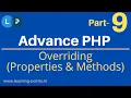 Overriding Methods Properties Object Oriented Concept Advance PHP Tutorial Learning Points