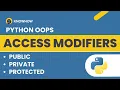 Access Modifiers in Python OOP Public Protected Private