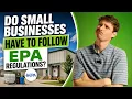 Do EPA Rules Apply to Your Small Business Resource Management Associates