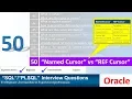 Oracle PL SQL interview question CURSOR Vs REFCURSOR