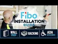 Fibo Installation Guide Wall Prep Backing ADA Accessories