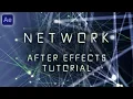 Dots Lines Connected Network - After Effects Tutorial