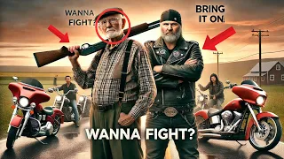 93-Year-Old Veteran Bullied by Bikers Until He Makes a Shocking Phone Call!
