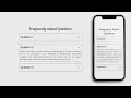 Responsive FAQ Accordion Menu Using HTML CSS Javascript