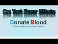 Blood Donate Blood css text hover effects colour changing background responsive html and css