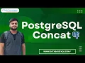 How to use concat function in Postgresql PostgreSQL Concat