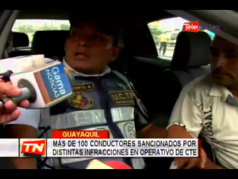Más de 100 conductores sancionados por distintas infracciones en operativo de CTE