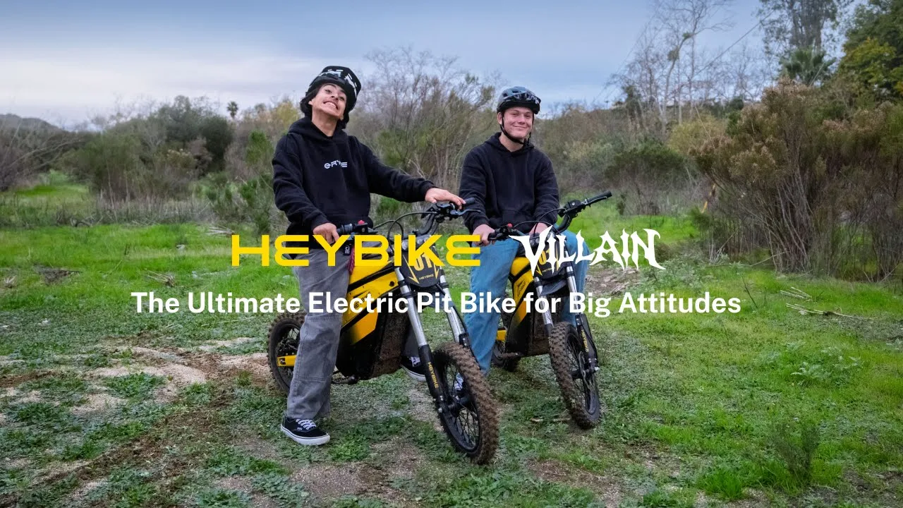 Heybike — HEYBIKE VILLAIN — The Ultimate Electric Pit Bike (YouTube video ad)