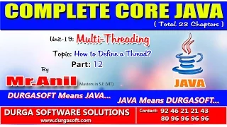 Core Java-Multi-Threading-How to Define a Thread Part 12
