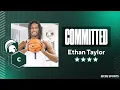 WATCH 4-star C Ethan Taylor commits to Michigan State LIVE on CBS Sports No 27 Overall Player