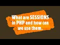 What is Session in PHP and how can use them PHP Lecture 19 How to do this