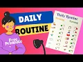 Daily Routine Planner Productive habits Free Printable