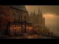 Download Lagu Dark Bookstore with Castle View | Autumn Gothic Ambience | Dark Academia for Deep Focus \u0026 Reading