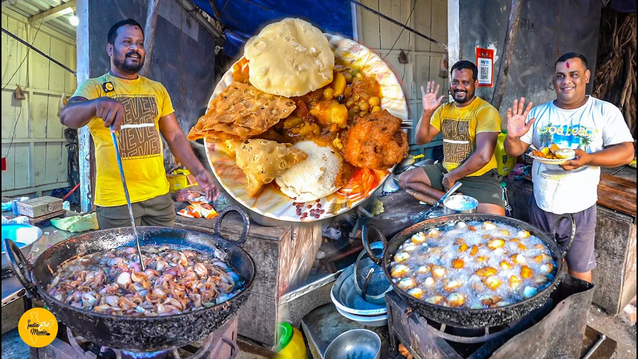 Puri Dham Two Brother Selling Cheapest Odisha Style Breakfast Thali Rs. 30/- Only l Odisha Food Tour
