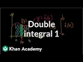 Double integral 1 Double and triple integrals Multivariable Calculus Khan Academy