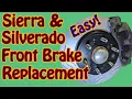 2014 GMC Sierra Chevy Silverado Front Brake Rotor and Pad Replacement - ACDelco Severe Duty Rotors
