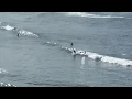 Surfing Otter Rock low quality waves