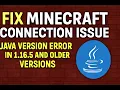 Fix Minecraft Connection Issue Java Version Error in 1 16 5 and Older Versions - Works CurseForge