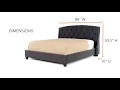 King Upholstered Platform Bed from Ashley