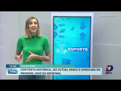 Liga Nacional: com festa histórica, JEC Futsal vence o Sorocaba no primeiro jogo da semifinal
