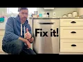How to fix Bosch Dishwasher stops mid cycle Bosch 800 blinking red light Cycle interrupted