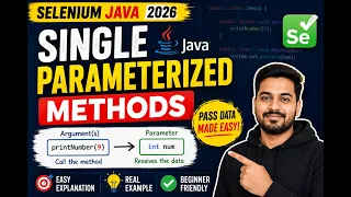 210 Single Parameterized Methods in Java Selenium Java 2026