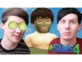 DIL HAS A SPA DAY - Dan and Phil Play Sims 4