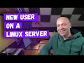 How to add a new user on a Linux server with SSH access