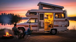Spacious living sleeping and dining areasState-of-the-art entertainment and smart techSleek
