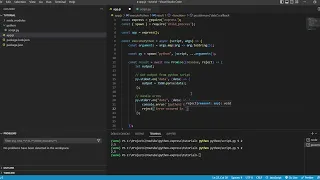 Execute Python scripts from Express js