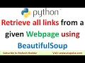 Python program to retrieve all links from a given Webpage using BeautifulSoup by Dr Mahesh Huddar
