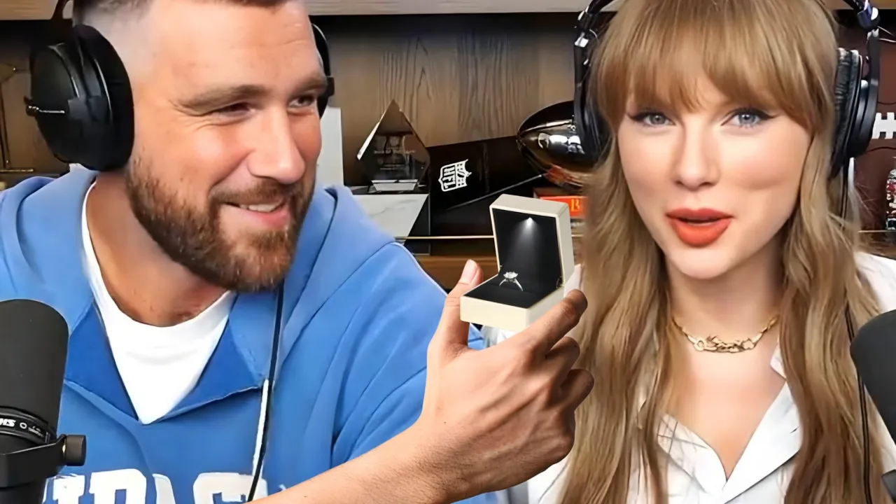 "Taylor Swift's Heartwarming Reaction to Travis Kelce’s Surprise Proposal on New Heights Podcast!" "Taylor Swift's Heartwarming Reaction to Travis Kelce’s Surprise Proposal on New Heights Podcast!"