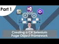 Part 1 C Selenium POM Framework Tutorial Adding the Dependencies and driver configurations