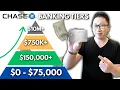 Chase Banking Tiers Perks Worth 150K 750K or 10M