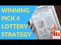 Pick 4 How To Win Lottery Strategy - 5 Hits In One Week