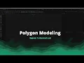 Cinema 4d course - Working with polygon modeling part 05