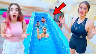 حولت سيارتي الليموزين الى مسبح وسبحنا فيها 