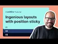 Ingenious Position Sticky Layouts Inspired by Teamway io - a Webflow Tutorial