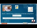 Day 31 Element wise multiplication of two lists using Python