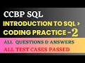 Introduction to SQL Coding Practice - 2
