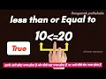 Greater Than or Equal To Less Than or Equal To Operator Rational Oparetor In C Language