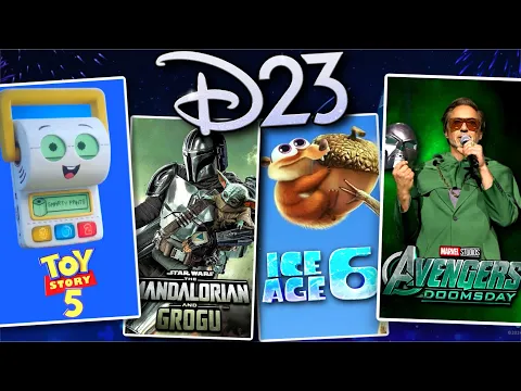 Video Thumbnail: D23 Announcements - Toy Story 5 Trailer, Avengers Doomsday, Ice Age 6