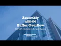 25 Assembly x86 64 Buffer Overflow