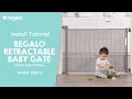 Regalo Retractable Baby Gate Inside Doorframe Install Tutorial
