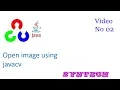 open image using opencv javacv in netbeans with source code 02