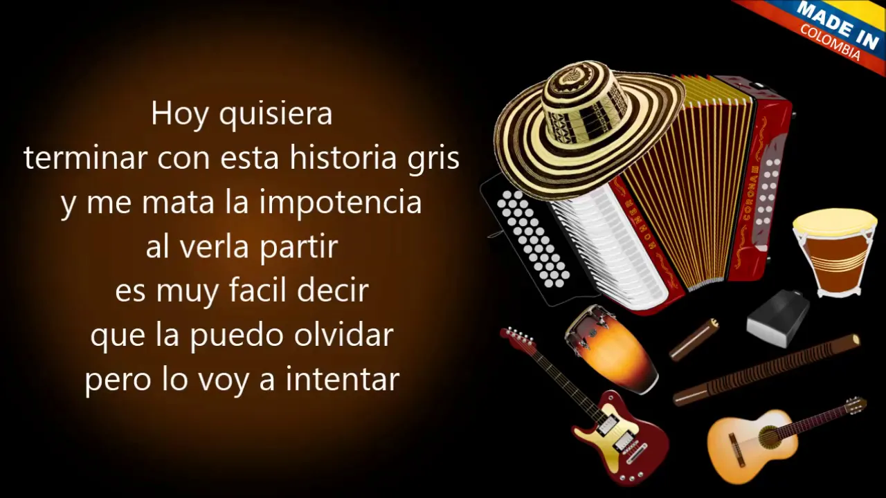 Historia gris Embrujo Vallenato Letra