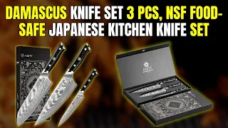ASETY 3-Piece Damascus Knife Set Review - Is It Worth It